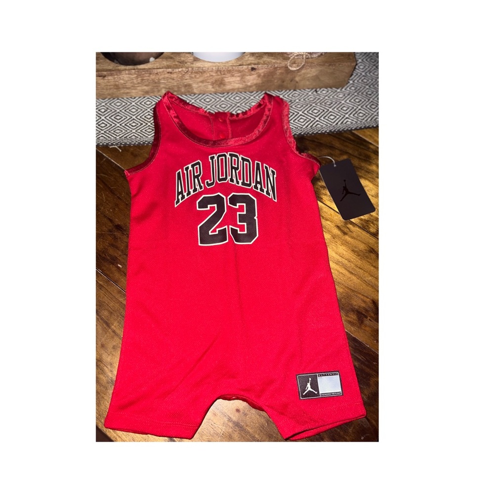 Jordan 23 Infants Jersey Onesies.